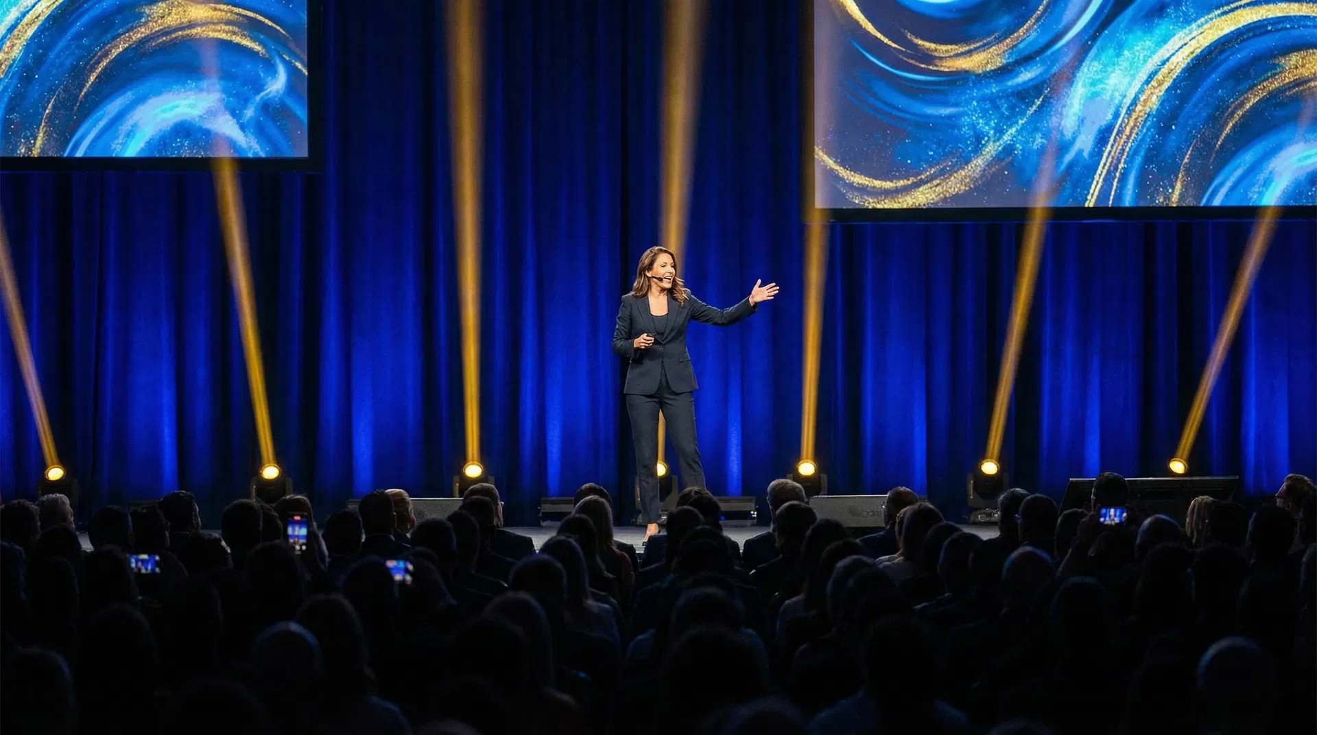Inspirierende Speaker auf der Bühne